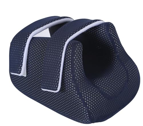 Ehucon Protège-talons 3D - Coussin Anti-Escarre pour Prévention des Ulcères de Pression, Support Podologique pour Patients Alités, Oreiller de Cheville pour Douleurs Talonnières Marine