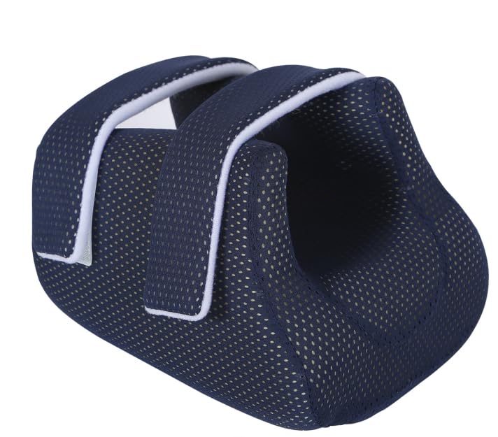 Protège-talons 3D marine coussin anti-escarre pour cheville alitée