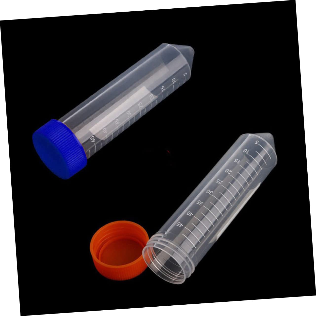 Zerodeko Provette da Centrifuga con Fondo Conico 50ml Blu, 50 Pezzi
