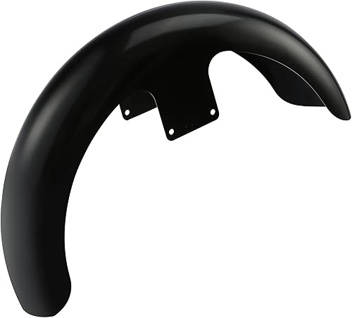 Miniatura 3 de TCT-MOTORPARTS Guardabarros delantero de rueda negro sin pintar de 21 pulgadas para Harley Touring Road King Glide Baggers 2014-2023