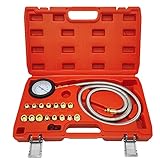 ZKTOOL New Oil Pressure Tester Kit,0-150 PSIEngine Oil Pressure Gauge Transmission Fluid Diagnostic