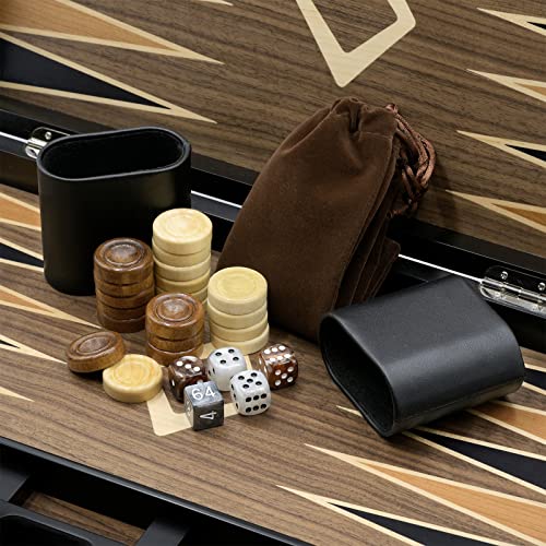 Woodronic WA-5040 15 Inch Wooden Backgammon Set thumb #3
