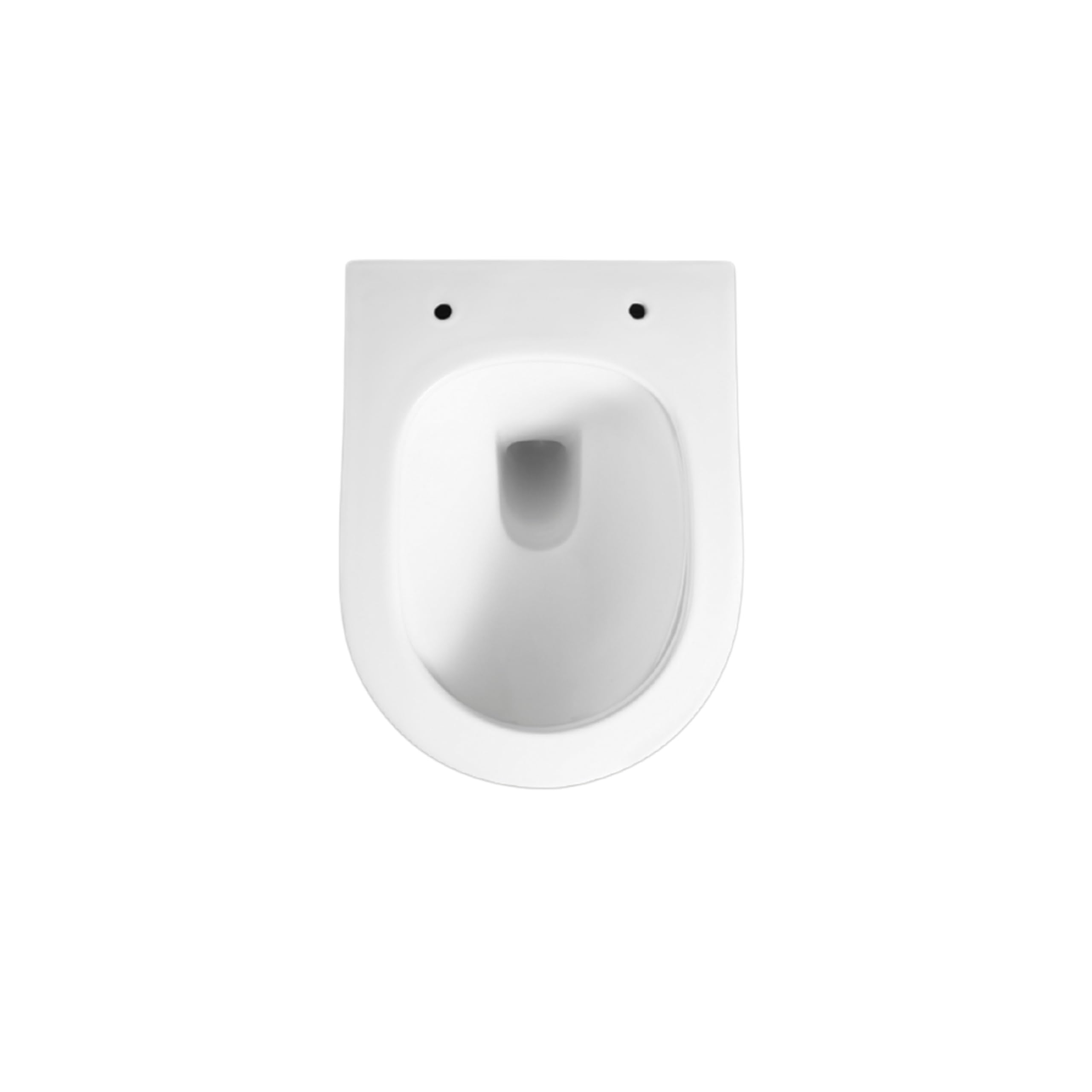 AquaUno WC sospeso senza bordo Tornado Flush 360° - Toilette Rimless bianca in ceramica sanitaria, pulsante di scarico silenzioso, sedile Duroplast Soft-Close & Quick-Release, incluso set di montaggio