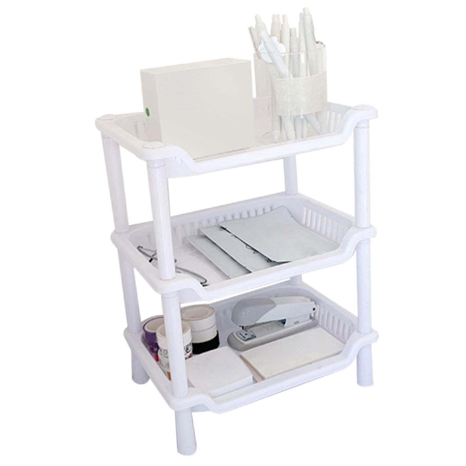 Bathroom Counter Organizer,Detachable Multifunctional Bathroom Shelf Rack Makeup Storage Shelf for Kitchen Bedroom Living Room