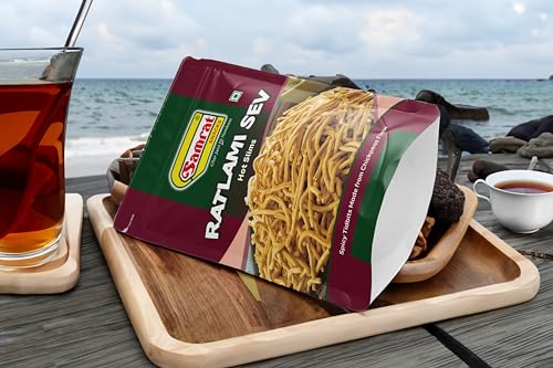 Image of Samrat | Ratlami Sev Bhujia Hot Slims Magic of Spicy & Crispy Taste in Flavorful Namkeen Snacks | Ghar Jaisi Hi Namkeen | (500g)