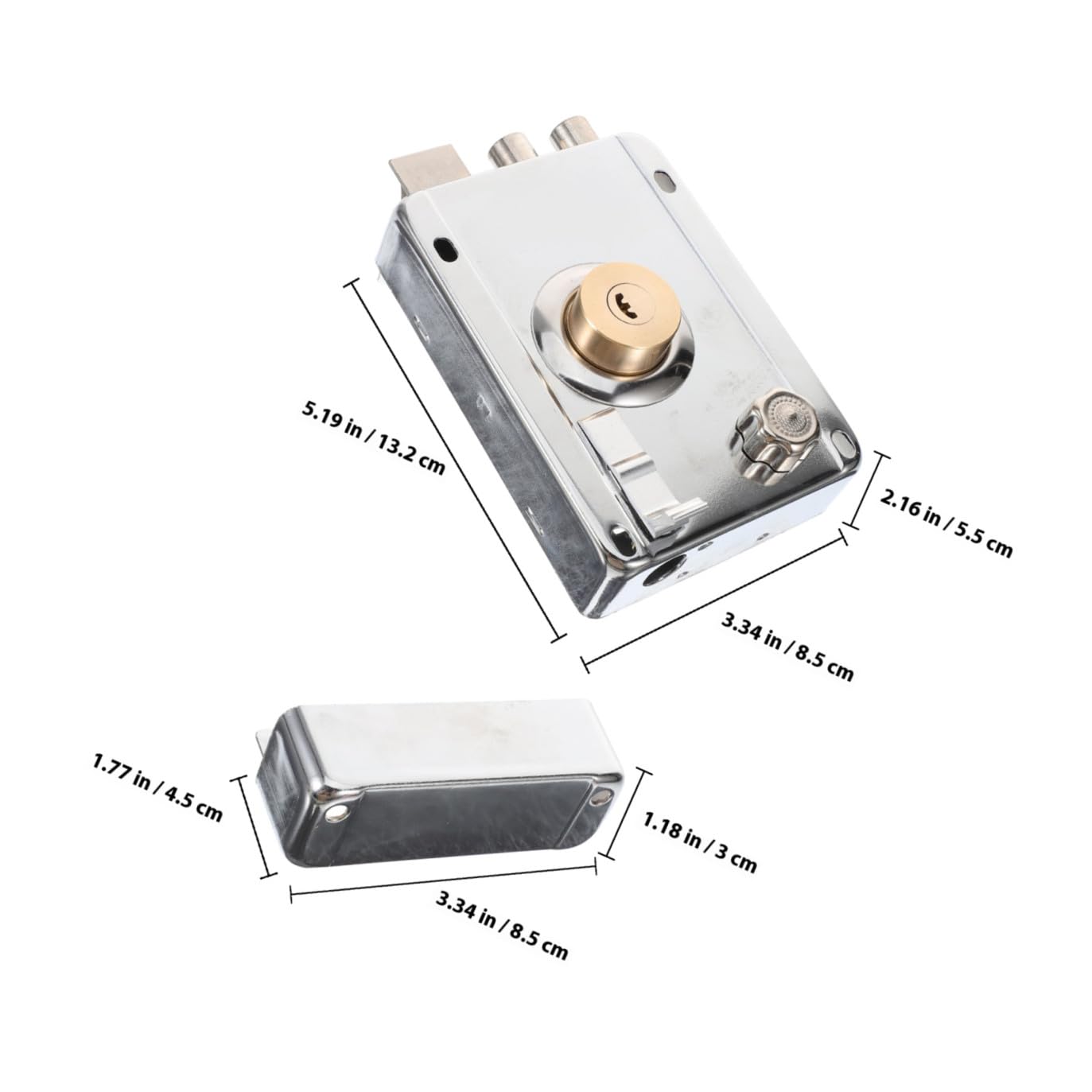 Uonlytech 3sets Serrature Per Porte Con Chiavistello e Chiusura Lucchetto Inossidabile Per Porte Esterni e Interni Sicurezza Avanzata Per Camere Da Letto e Ambienti Domestici