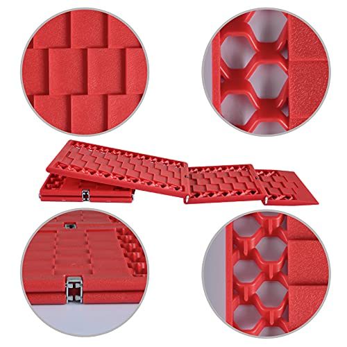 Homee XDTKB-2PK All-Weather Foldable Traction Boards, Auto Tire Traction Mat Tire Grip Aid thumb #5