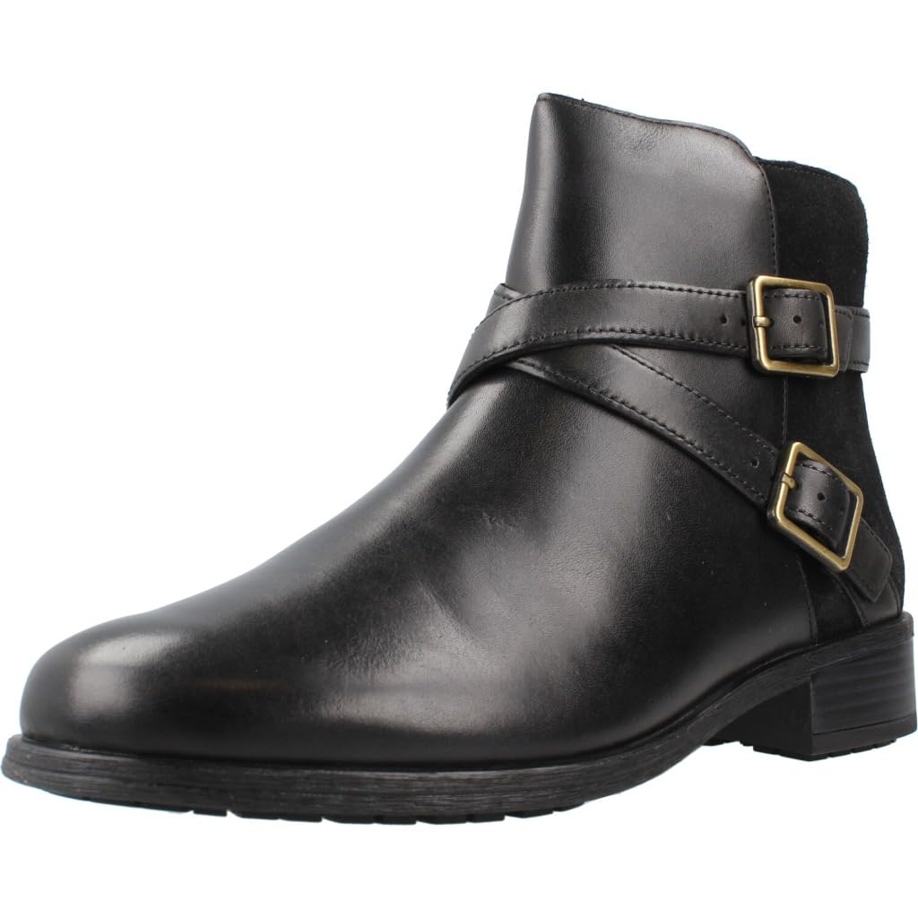 Clarks Havisham Bay Womens Black Leather, 8