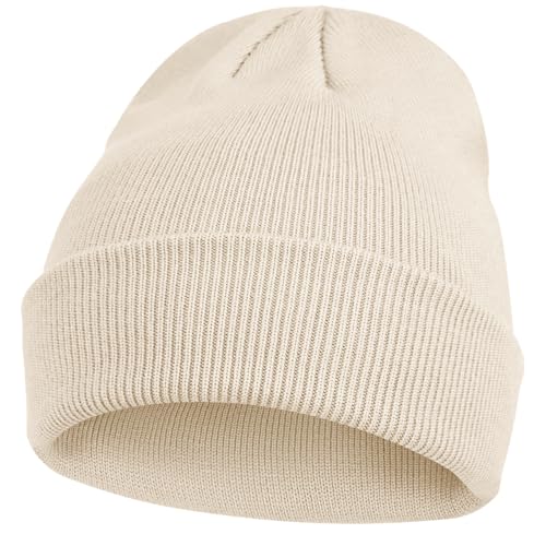 Image of ZOORON Toddler Beanie Boys Girls Beanies Kids Winter Hats Children Knit Cap | Soft Ski Hat, Cozy Core Yarn, Double Layer Warmth, Elastic Zero-Pressure Fit, Warm Kids Hats, School, Daycare, Gifts