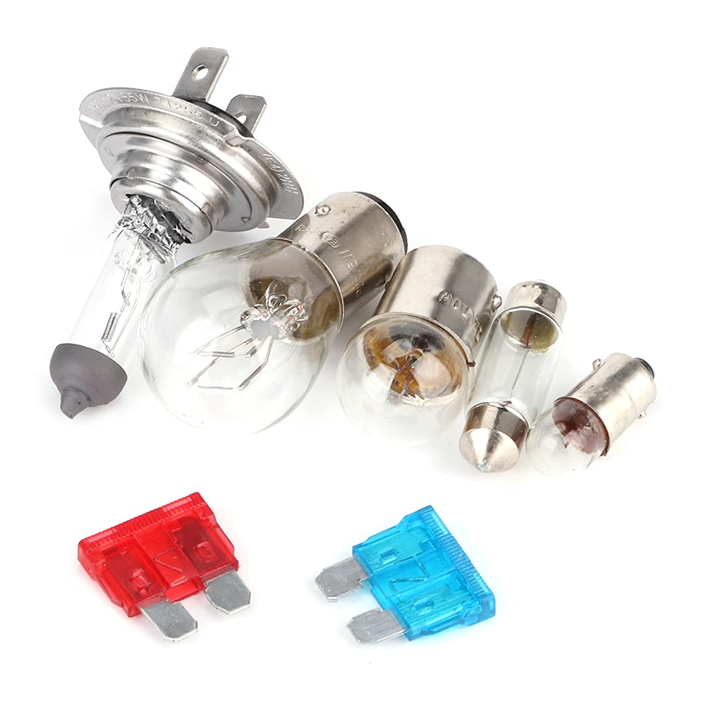 Tbest assortiment d'ampoule pour de 2006,Ensemble D'ampoules deure Ensemble D'ampoules deure Fusible 30 Pièces H7 12V 55W Autoure Ampoule D'urgence Kit de Fusibles Pièces de Rechangelles