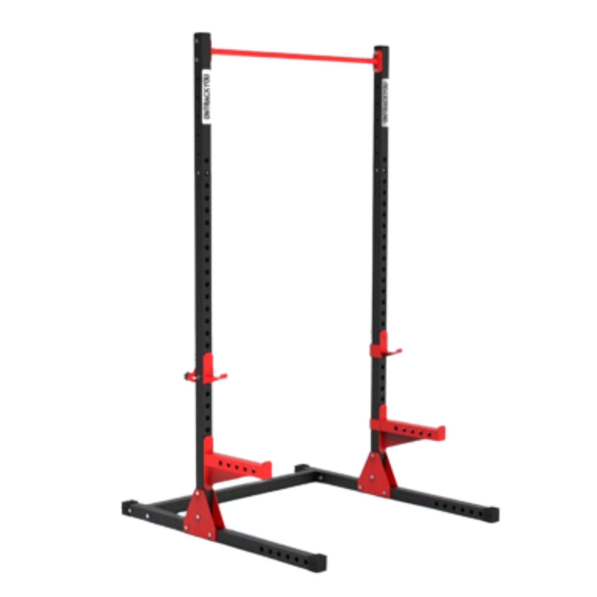 Squat Rack with Pullup Bar | Adjustable Level and Height | Strength Training Equipment for Home Gym Workout-image-5