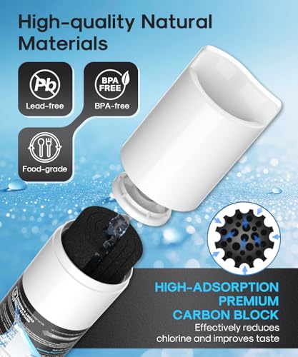 Image of ICEPURE PLUS 5231JA2006A NSF /ANSI 53 & 42 Certified Refrigerator Water Filter, Remove Lead, Replacement for LG LT600P, kenmore 9990, KENMORECLEAR 46-9990, R-9990, 5231JA2006B, FML-2, WFC2001, 3PACK