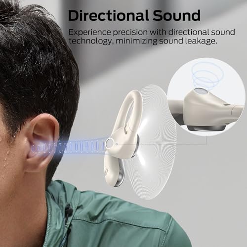 Monster Open Ear AC336 Headphones, Bluetooth 6.0 Wireless Earbuds with Stereo Sound, ENC Clear Call, 21H Playtime, Type-C Charging, Touch Control, IPX6 Waterproof Open Ear Earbuds for Sports - image 6