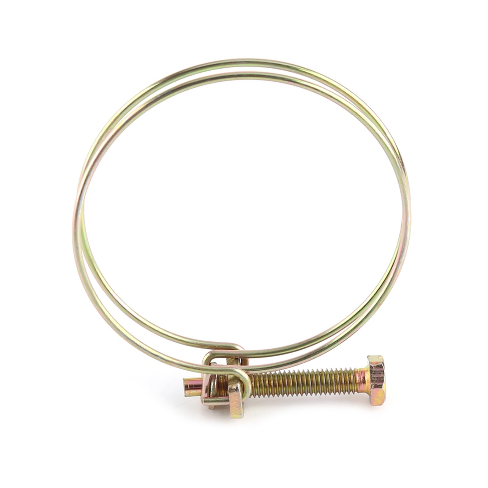 Double Wire Hose Clamp Pipe Clamp/Holder Hoop Fastening Tool Hose ClampHose ClipsHose FastenerPipe Cl Be for Use Release a (51mm (46-51))