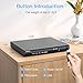 Blu Ray Player, Blue Ray DVD Player for Tv with Hdmi, Coaxial Jack USB Input, HDMI & AV Output, Remote Control, Blu-Ray Discs Only Support Region A/1(Non-Blu ray Disc All Region Free)
