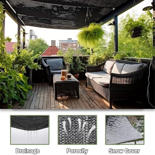 Bache mailles resistente aux UV voile d'ombrage avec oeillets 2x2m - 5