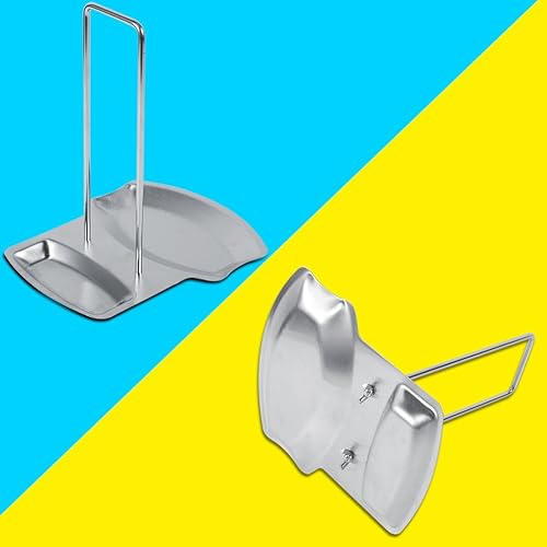 Miniatura 8 de Acouto Soporte de cuchara para puertas de gabinete 20 × 17 × 2 1 unid cocina hogar acero inoxidable cuchara olla tapa estante cocina cocina bandeja