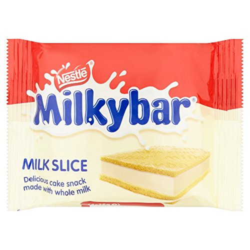 Milkybar Milk Slice Cake Snack, 4 x 26g