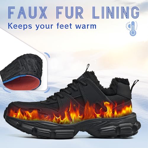 Image of Breathable Steel Toe Sneakers for Women Lightweight Puncture Proof Work Shoes Non Slip Safety Tennis Shoes Comfortable for Construction Industrial Warehouse