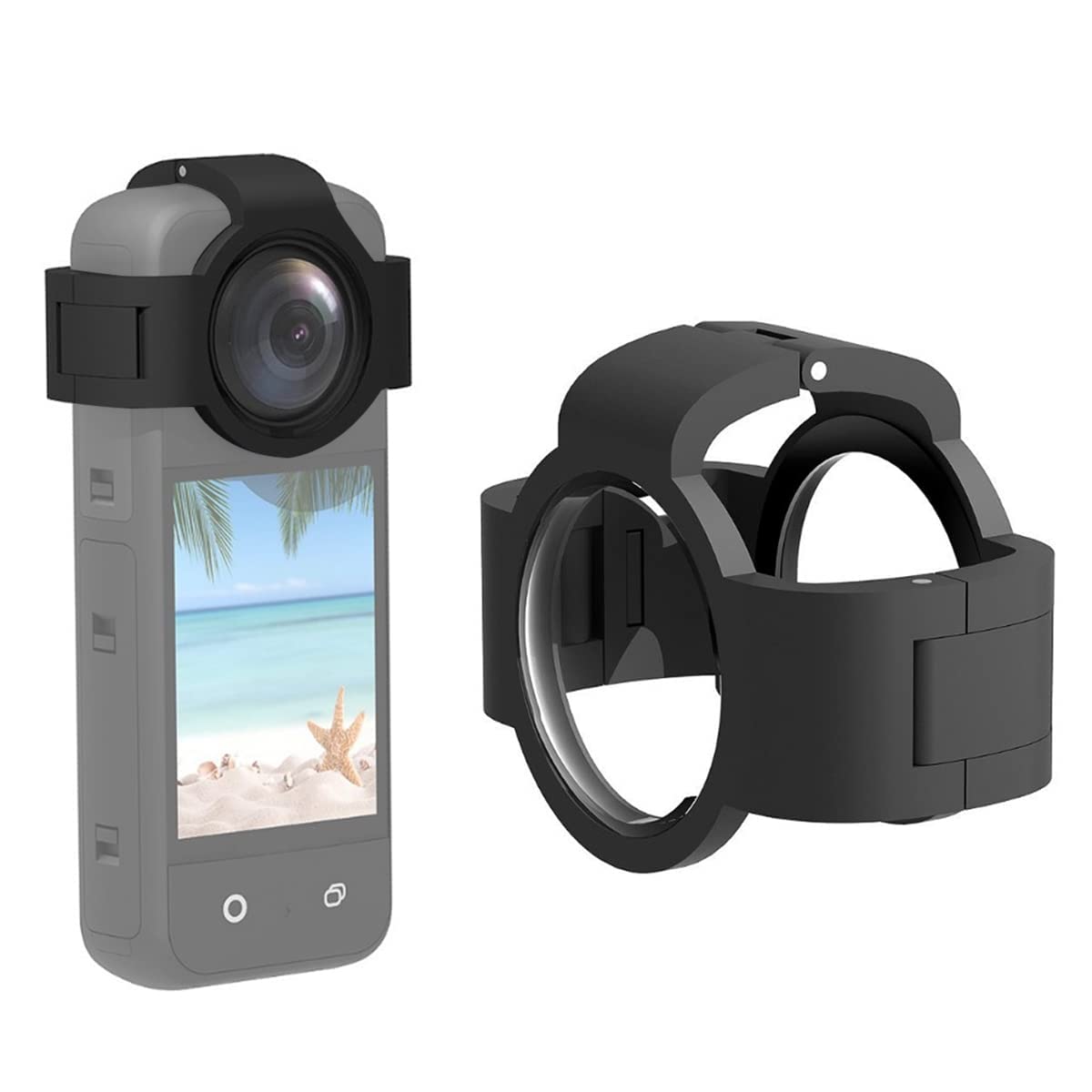 Lens Guards for Insta360 X3, Transparent Protective Case for Insta 360 ONE X3 Panoramic Action Camera Accessory-picture-18