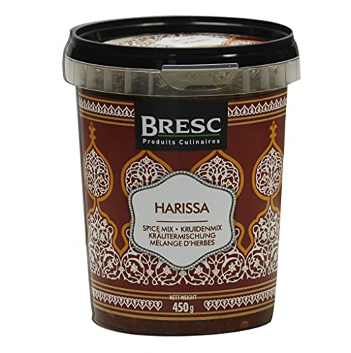 Bresc Harissa - 4x 450g - vegane Gewürz-Paste, authentisch nordafrikanisch pikante Kräutermischung...