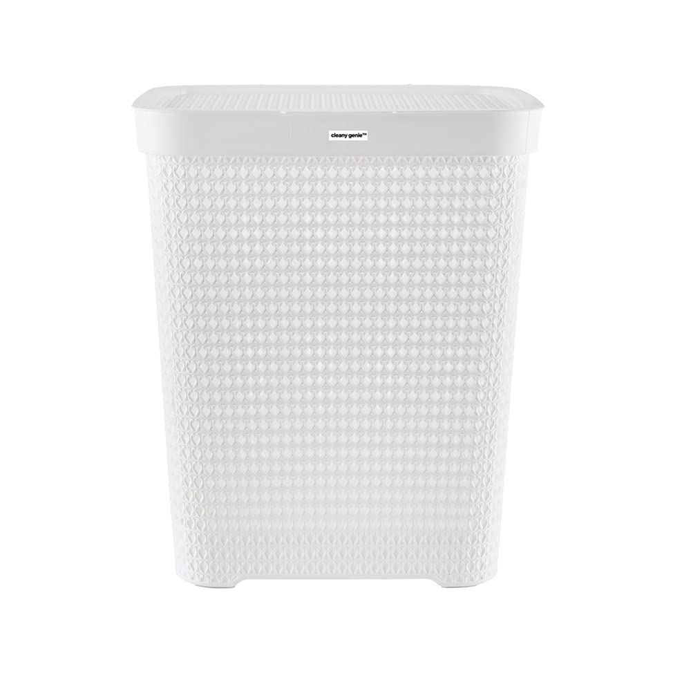 Buy Cleany Genie Plastic Laundry Basket with Lid, MultiPurpose Laundry