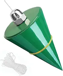 Prumb Bob 10,58 oz(300 g) Prumo de martelo de arame suspenso - Ferramenta de medição vertical de construção de corda de alta precisão de 5 m