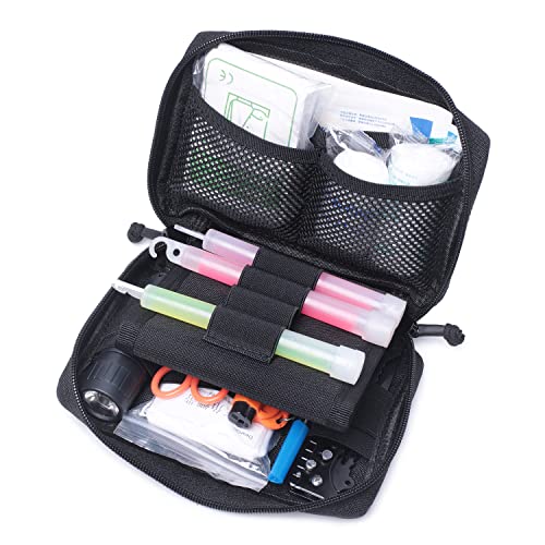 Tactical Molle Horizontal Admin Pouch Rip-Away Edc Tool Pouch Multi-Purpose Laser-Cut Emt Pouch Bag (Army Green) #TOP5