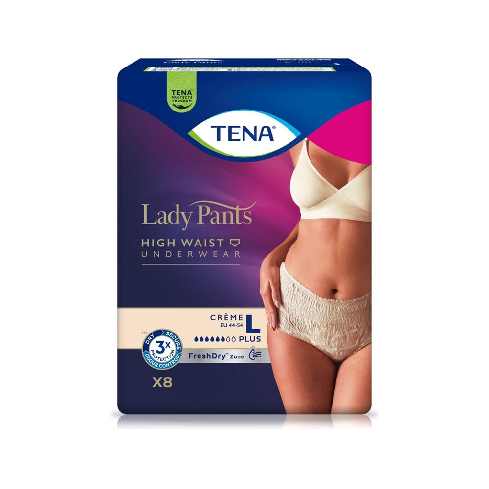 Lady Pants for Incontinence Size L, Pack of 8