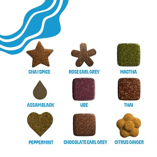 Tea Drops Gift Set - 9 Organic Loose Leaf Tea Samplers (Chai, Earl Grey, Citrus, Ginger, Rose, Matcha, Peppermint, Ube, Assam Thai) - Thumbnail 2