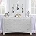 Evolur Cheyenne and Santa Fe Double Dresser, 7 Deep and Roomy Drawers, Comes Assembled, Solid Wood Drawers, Included Anti-Tip Kit, Antique Mist