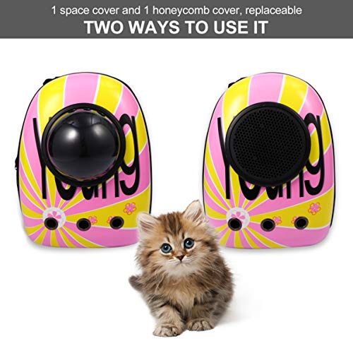 Mochila para transporte de animais de estimação TENDYCOCOCOCO, mochila para transporte de gatos, cáp