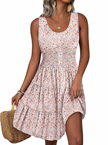 Yandino Summer Dresses for Women 2026 Casual Sleeveless Sundresses Trendy