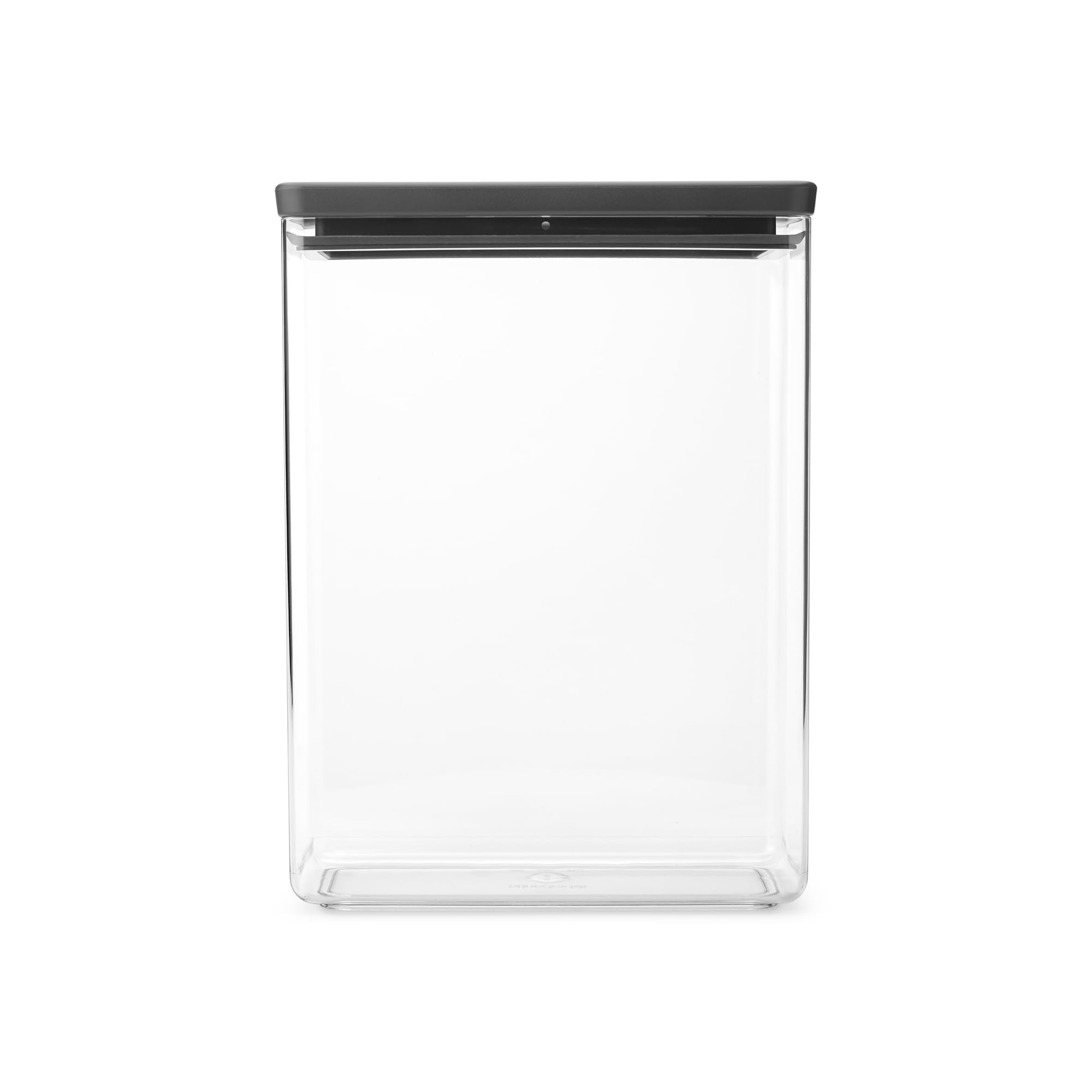 Brabantia Stackable Canister, 5.4 Litre, Tasty+, Dark Grey