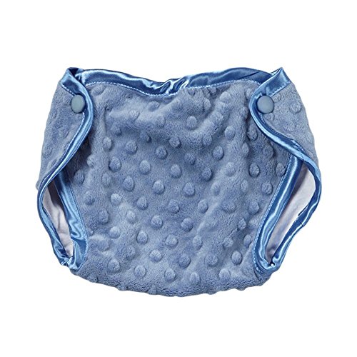 My Blankee Minky Dot Diaper Cover, Periwinkle, 3-6 Months