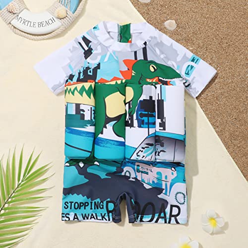 Image of Kids Boys Girls Floatation Swimsuit with Adjustable Buoyancy Baby Float Suit Swim Vest One Piece Swimwear Bathing Suit