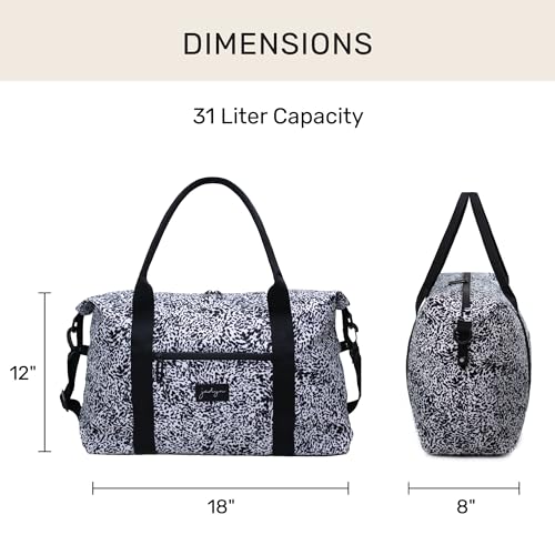 Image of Jadyn Lola Travel Bag, Weekender /Overnight Duffel, Gym Tote Bag for Women, Wild Cat, One Size,