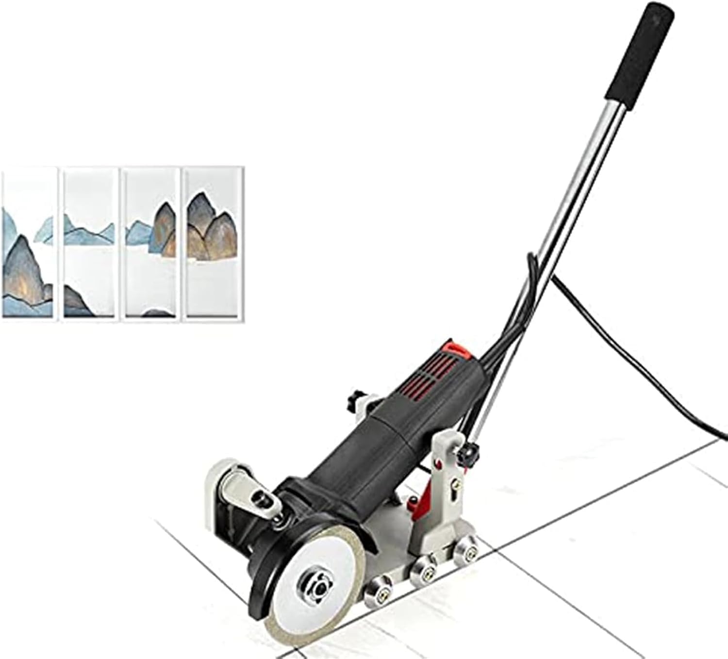Elektrische Fugenschneidemaschine Für Keramikfliesen Mit 4 Sägeblättern (1,2 Mm Dick), Für Küche Und Bad