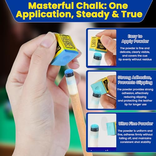 Srumvoat 12 Pcs Pool Chalk