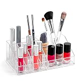 Organisateur de maquillage et cosmétiques n°6 avec 14 compartiments Transparent et élégant Idéal pour salle de bain ou coiffeuse (n° 6)