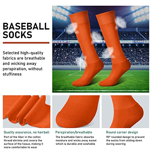 Zhanmai Baseball Belt and Socks Combo Adjustable Softball Socks and Elastic Waist Belt for Youth Boys Girls, Adult3