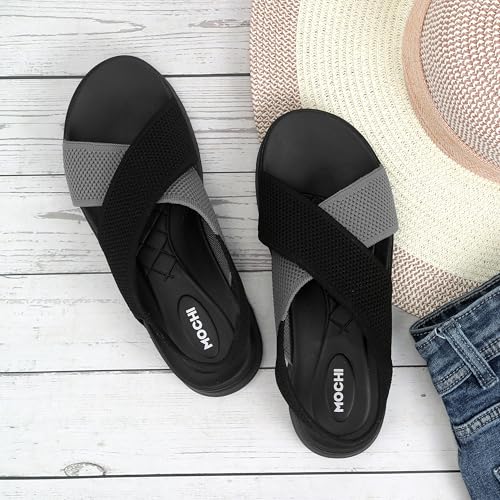 Image of Mochi Women's Breathable Mesh Crisscross Straps Sandal