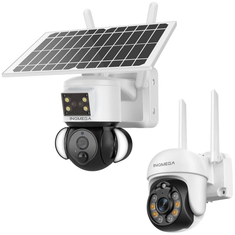 INQMEGATUYA 3MP Outdoor Camera +3MP Solar Camera
