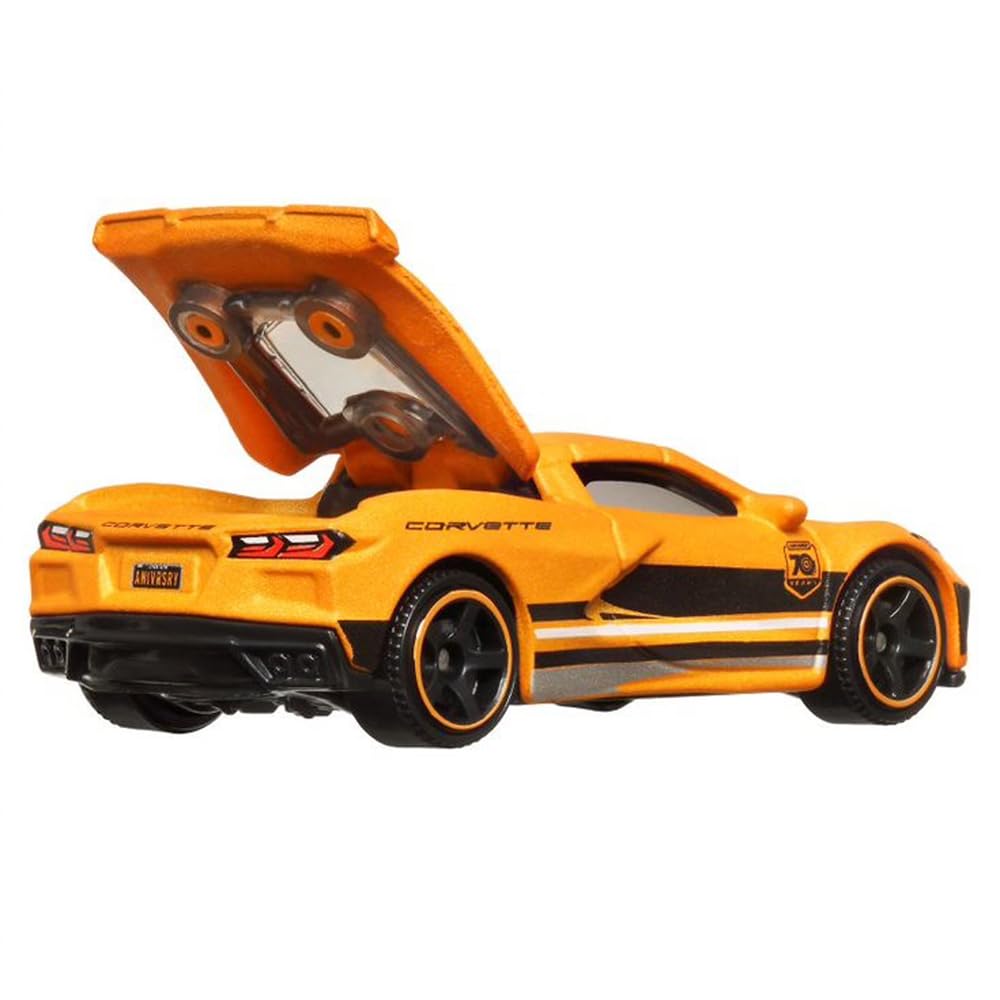 Auto Elettrica Per Bambini Corvette C8 12V - Arancione - Berghoff Toys - Foto 4