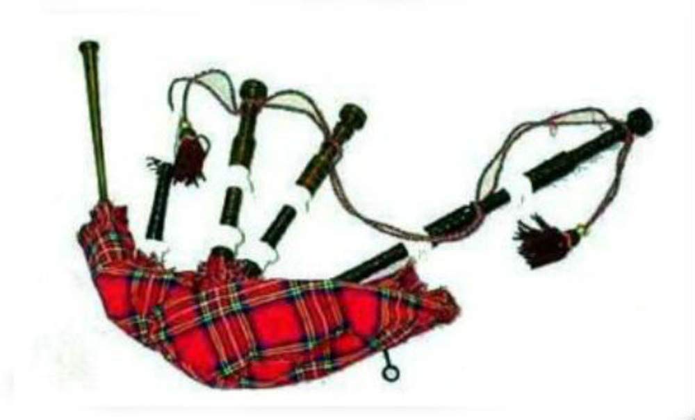 Generic New Imported Full Size Black Rosewood Scottish Highlander Bagpipe CP Made, Easy Assembling & it Plays on First Attempt. Hassel Free