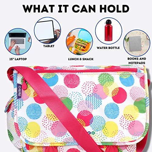 Image of J World New York Terry Messenger Bag for Women Girls School Kids