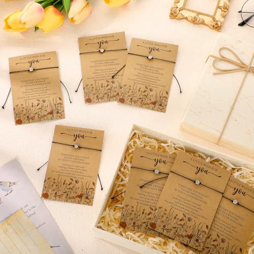 Remuuly Inspirational Bracelet for Women Bulk Adjustable Flower Bracelets Friend Teacher Birthday Gifts for Women4