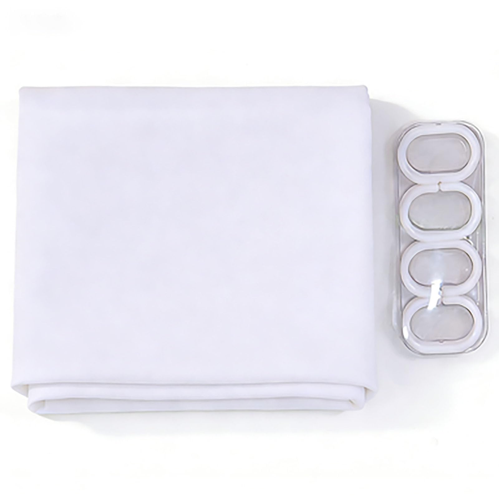 Cortina de ducha impermeable de 60 x 100 cm, color gris, con 12 ganchos, resistente al moho, perfecta para bañera y ducha, duradera y fácil de limpiar