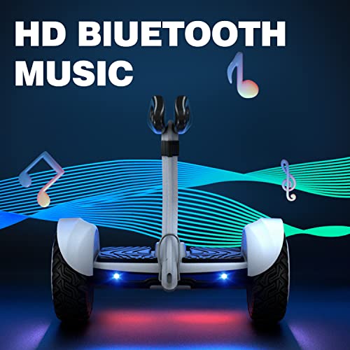 Self Balancing Scooter For Kids Ages 6-12, 10" All Terrain Hoverboard With 700W Motor,Off Road Electric Scooter For Adults With Led Lights,10Mph Top Speed,13 Miles Range #TOP6