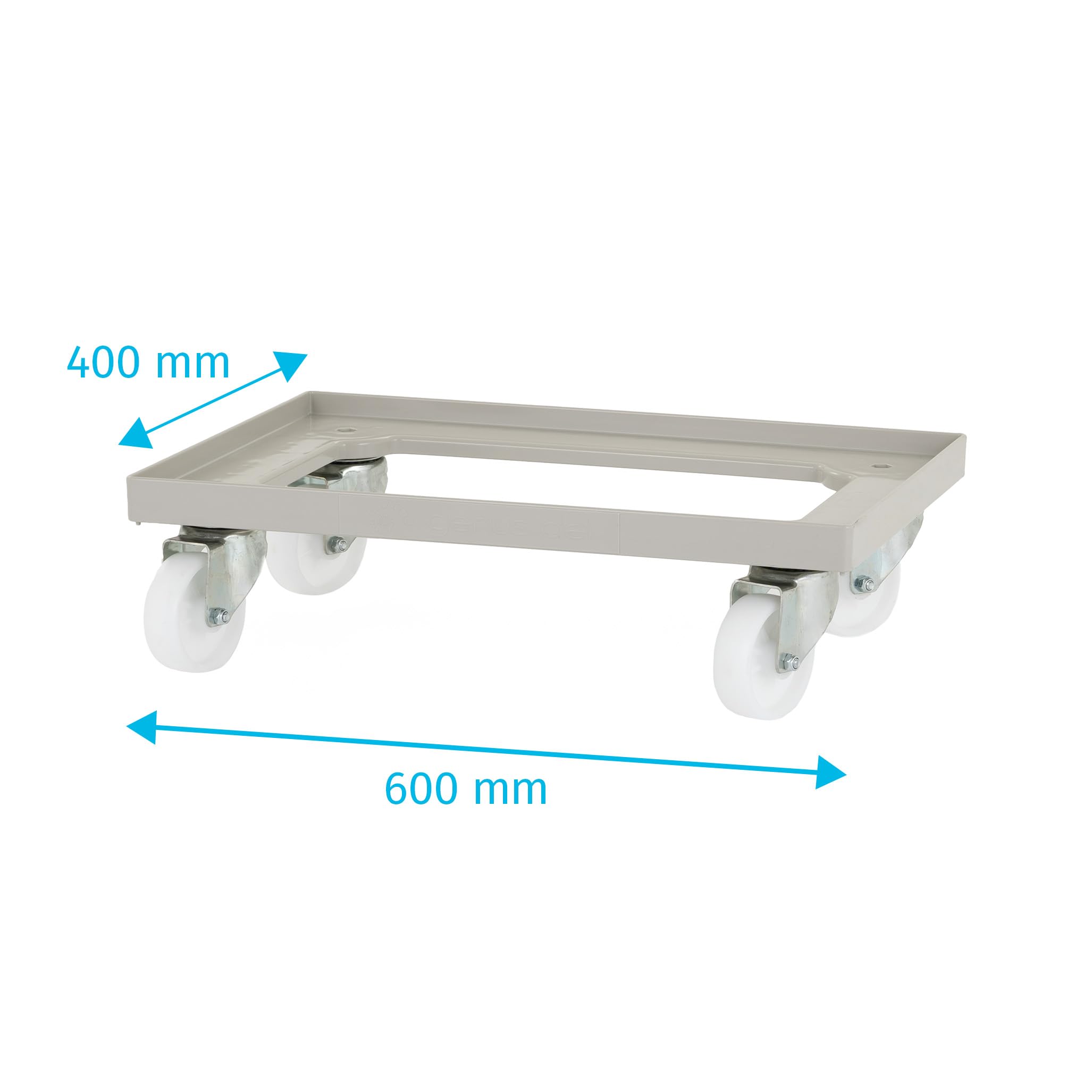 TECHNICA Wózek na ciasto do pudełek 600x400 mm – Wytrzymały wózek na ciasto do pudełek na pizzę z kółkami – Wózek transportowy do pudełek na ciasto do 250 kg
